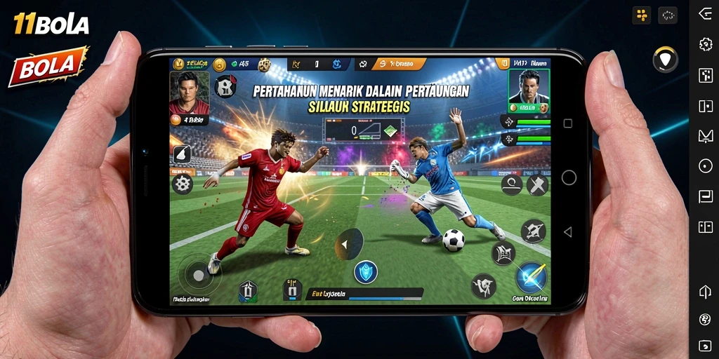 Tampilan menarik dari gameplay Tower Defense di 11BOLA.