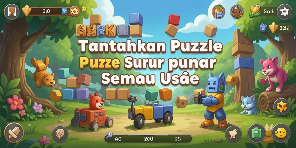 Screenshot gameplay 66K menampilkan puzzle menarik dan tantangan seru.