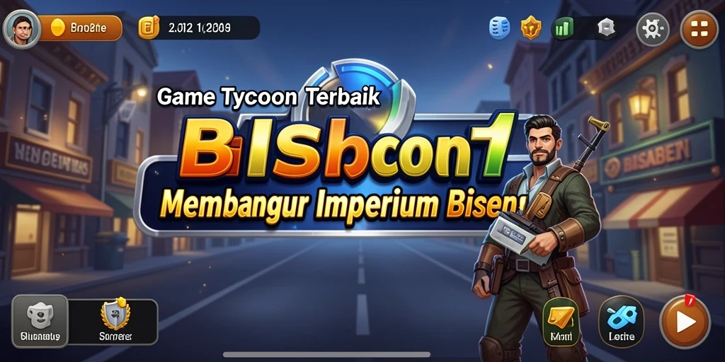 Gameplay seru BISABET yang menampilkan manajemen bisnis yang menarik.