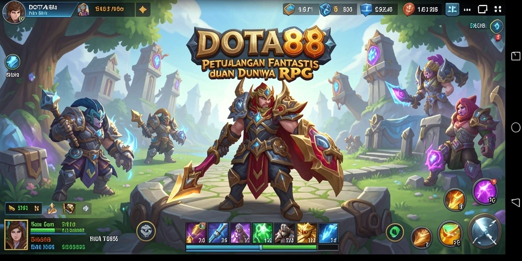 Tangkapan layar DOTA88 menampilkan aksi seru dalam pertempuran RPG.