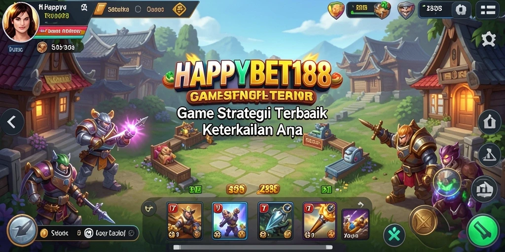 Screenshot utama HAPPYBET188 menampilkan aksi strategi yang mendebarkan.