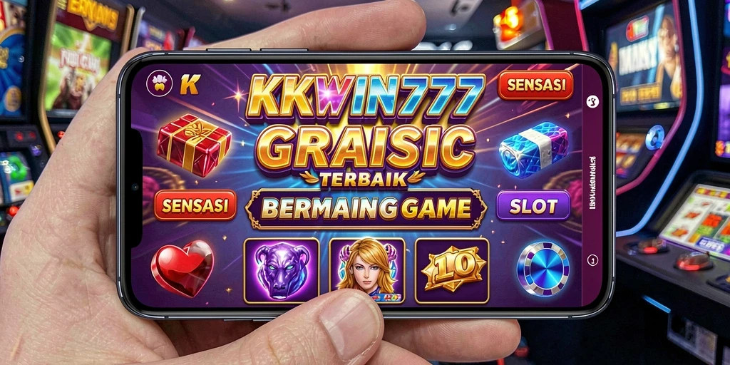 Screenshot gameplay <strong>KKWIN777</strong> menampilkan mesin slot yang mengasyikkan dan berwarna-warni.