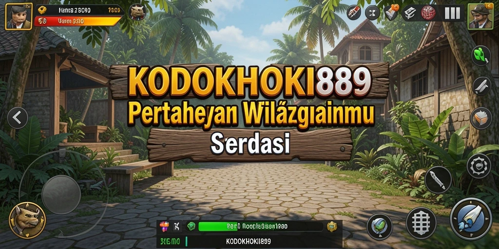 Tampilan menara pertahanan yang strategis dalam KODOKHOKI889.