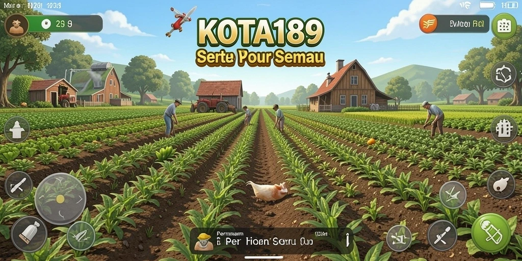 Gameplay seru KOTA189 dengan berbagai tanaman dan hewan.