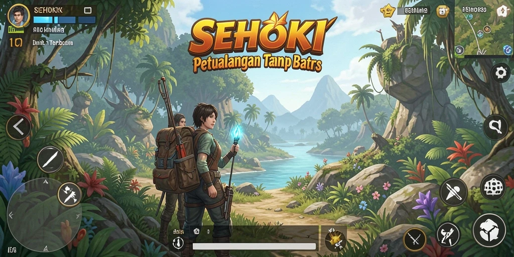 Gameplay SEHOKI menampilkan eksplorasi dunia terbuka yang luas dan dinamis.