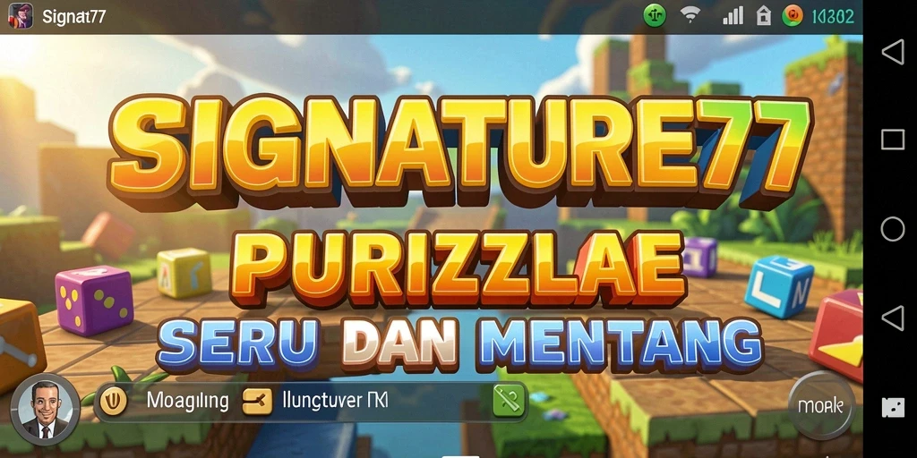 Tangkapan layar SIGNATURE77 menampilkan gameplay puzzle yang menarik dan menantang.