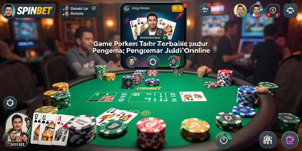 Screenshot SPINBET menampilkan aksi seru permainan Poker.