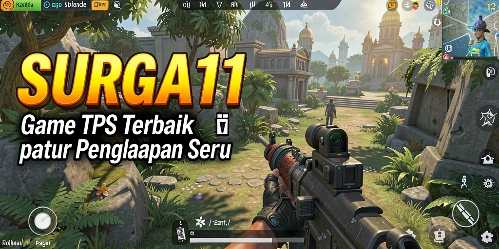 Gameplay seru di SURGA11 dengan aksi penuh tembak-menembak.
