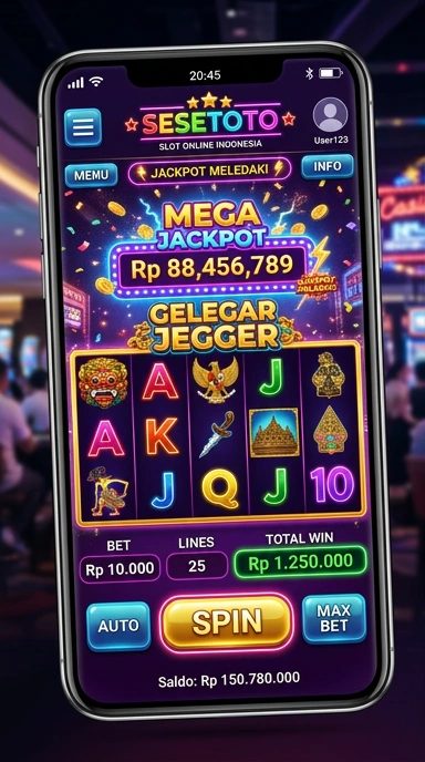Tampilan antarmuka pusat unduh sesetoto yang menarik.